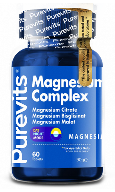 Magnezyum Complex - Sitrat - Bisglisinat – Malat 200 mg 